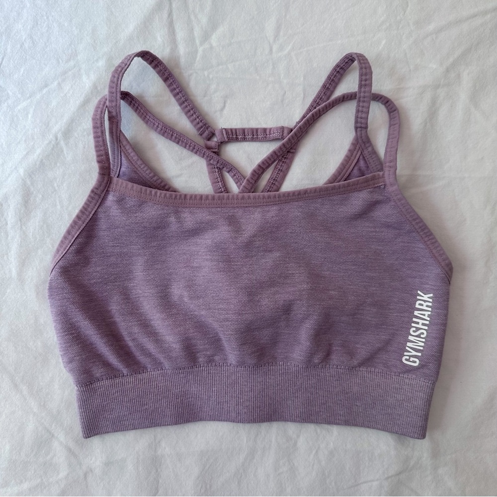 gymshark adapt marl pink/purple sports bra